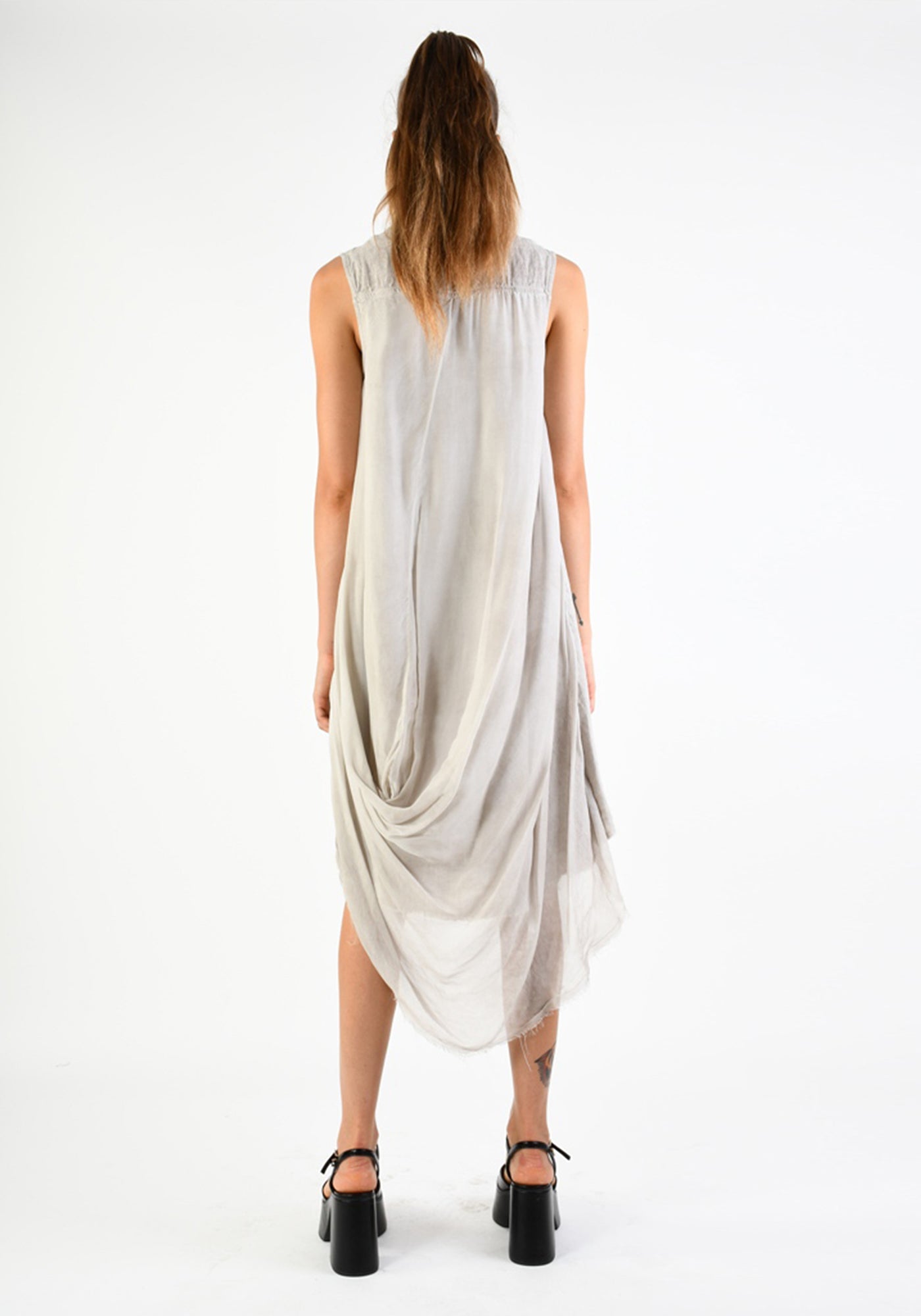 Asymmetric Layered Sleeveless Blouse