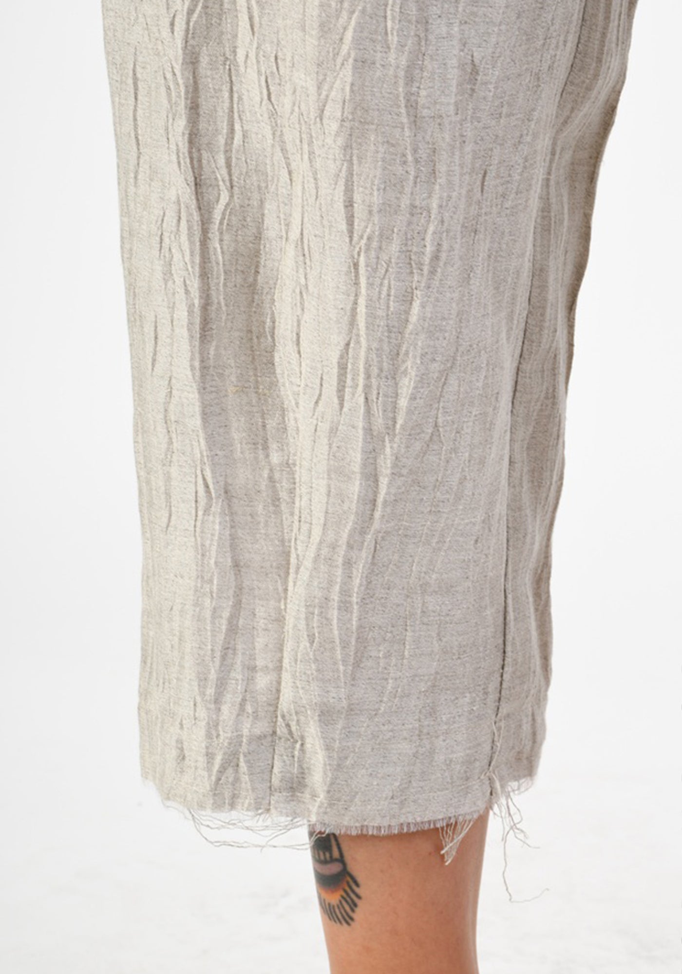 Crinkle Texture Tapered Leg Pants