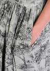 Printed Ombre Floral Maxi Skirt | Sanctamuerte