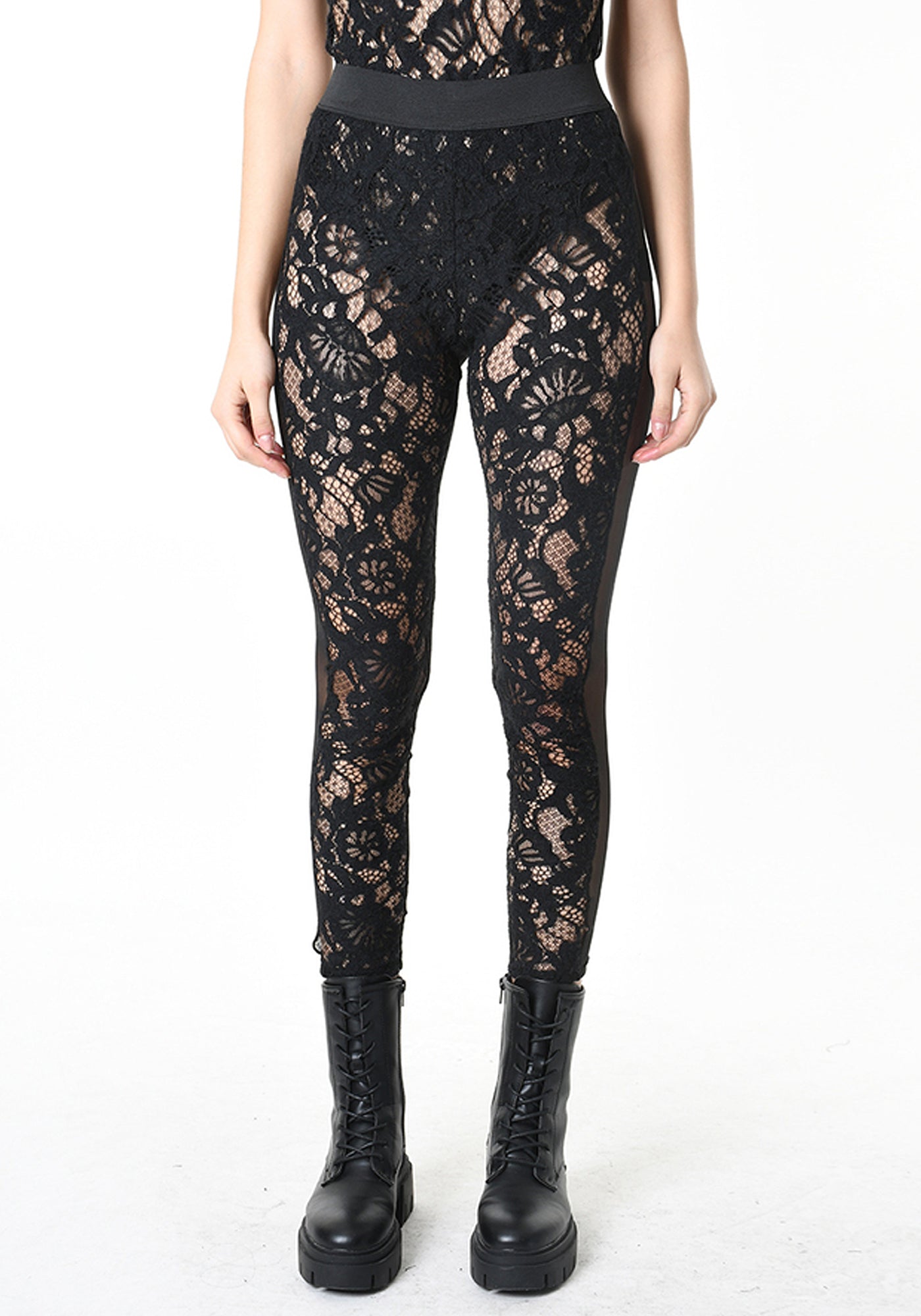 Sheer Lace Leggings