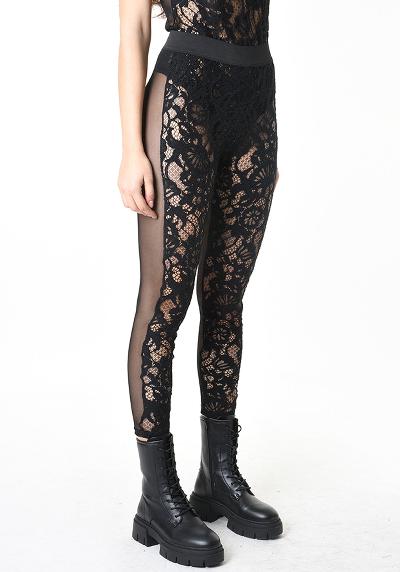 Sheer Lace Leggings