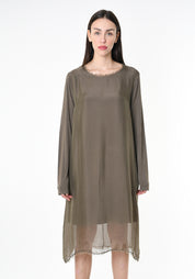 Asymmetric Shirt Dress