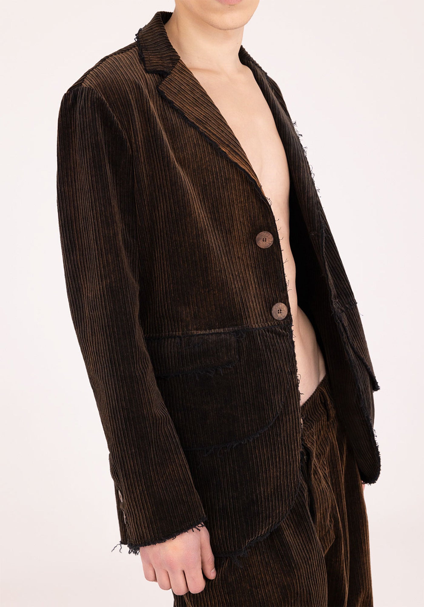 Oversized Corduroy Blazer Jacket