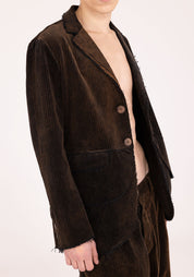 Oversized Corduroy Blazer Jacket