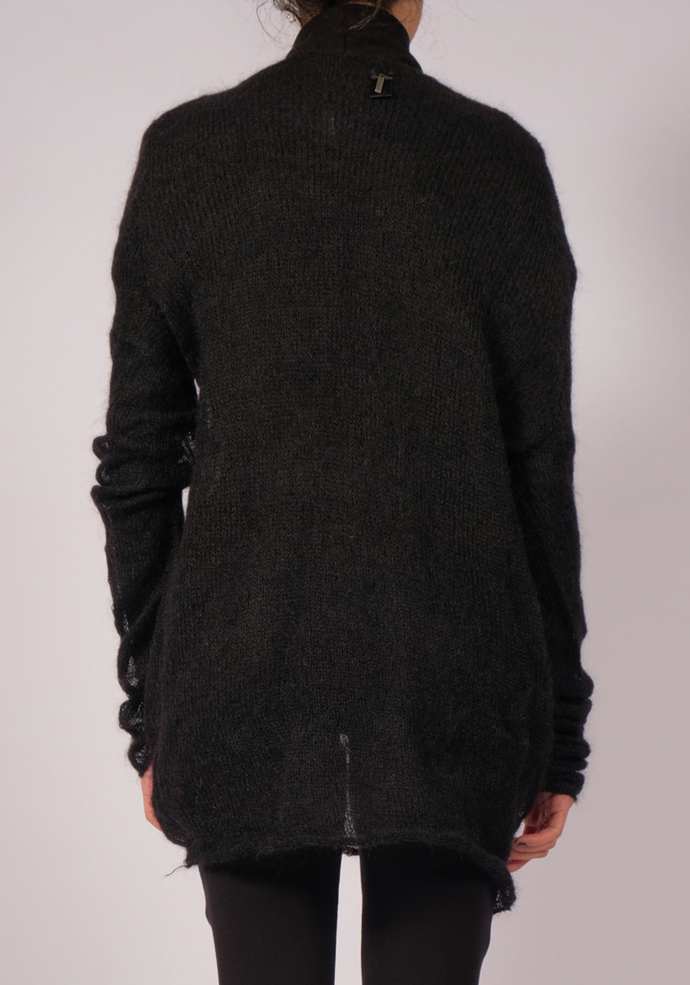 Mohair Wool Long Sleeve Sheer Pullover