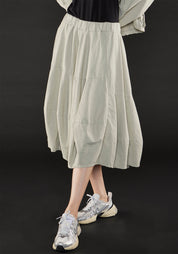 Coated Bubble Skirt in SAND or BLACK