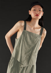 Asymmetric Tank Top in COAL Only