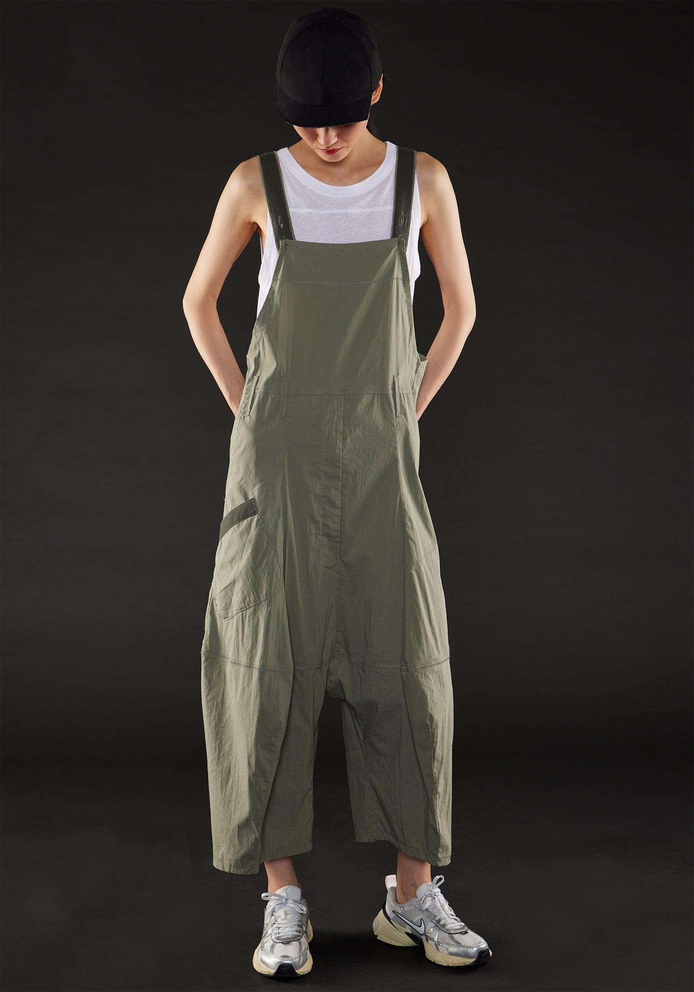 Drop Seat Jumpsuit in MOSS or COAL