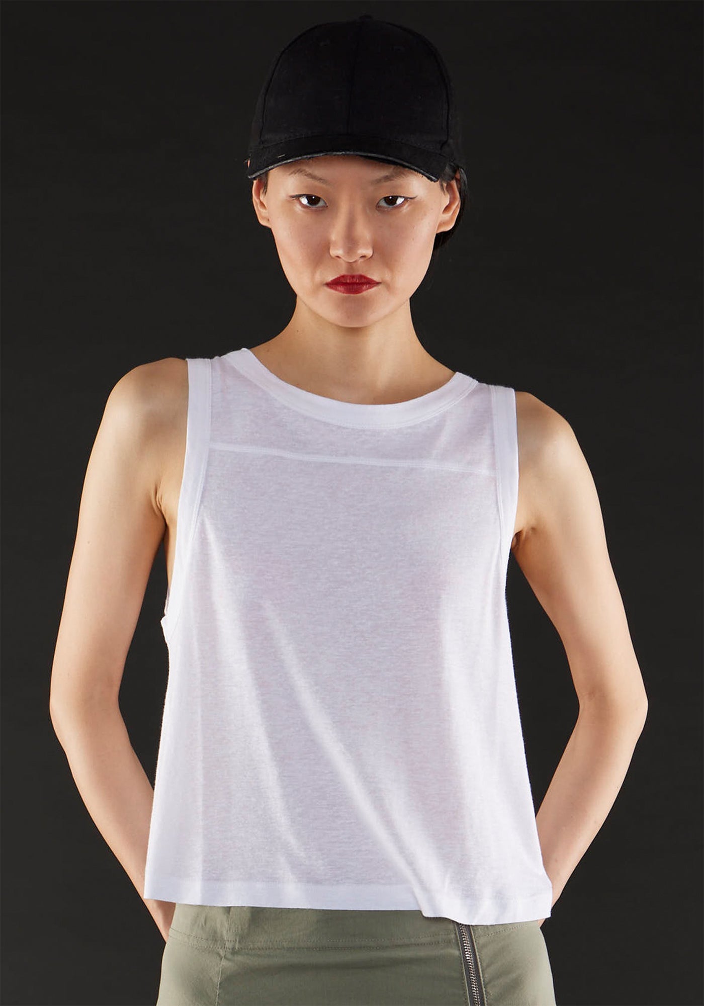 A-Line Tank in BONE, KHAKI or COAL