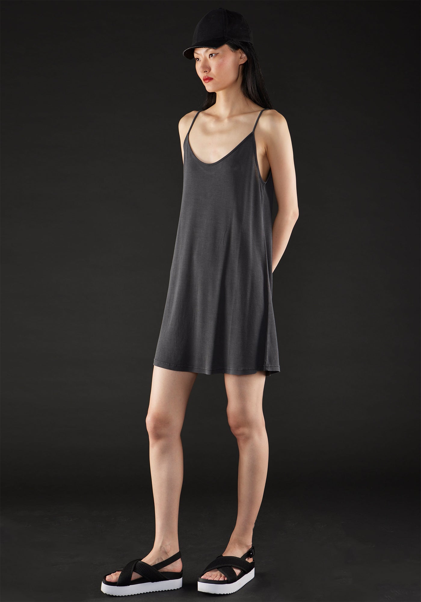 Strappy Jersey Mini Dress