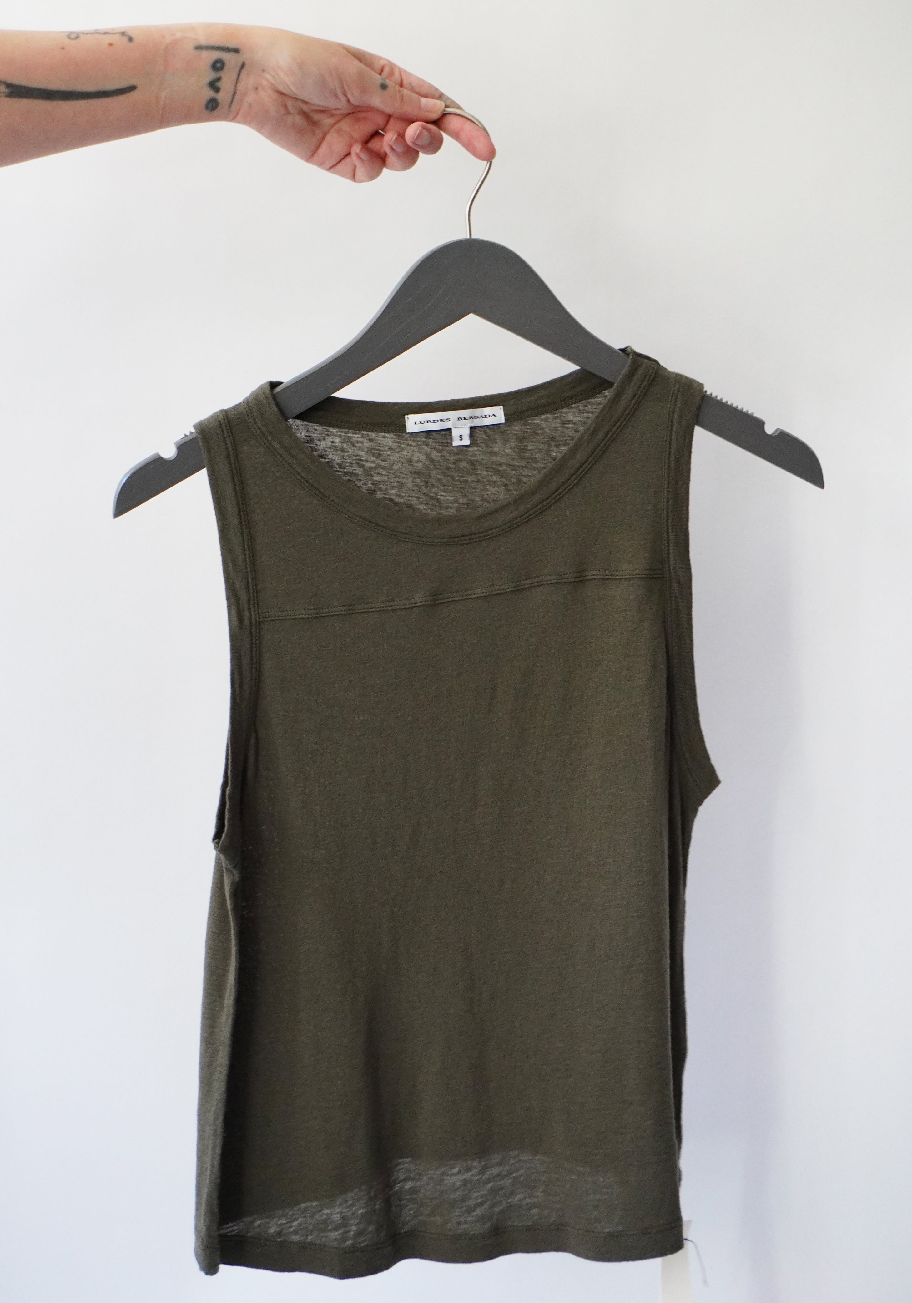 A-Line Tank in BONE, KHAKI or COAL