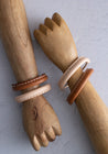 Talouha Leather and Bronze Cuff Bracelet